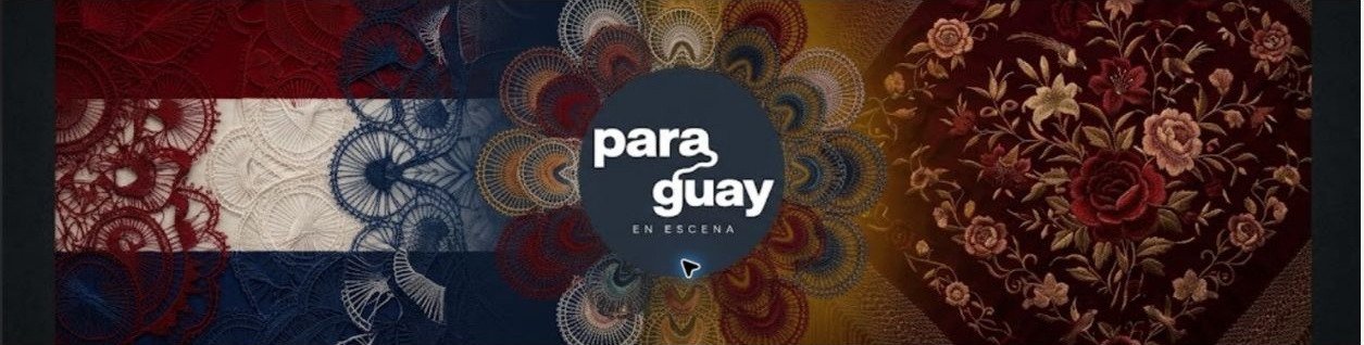Banner Paraguay en Escena - nanduti y bandera